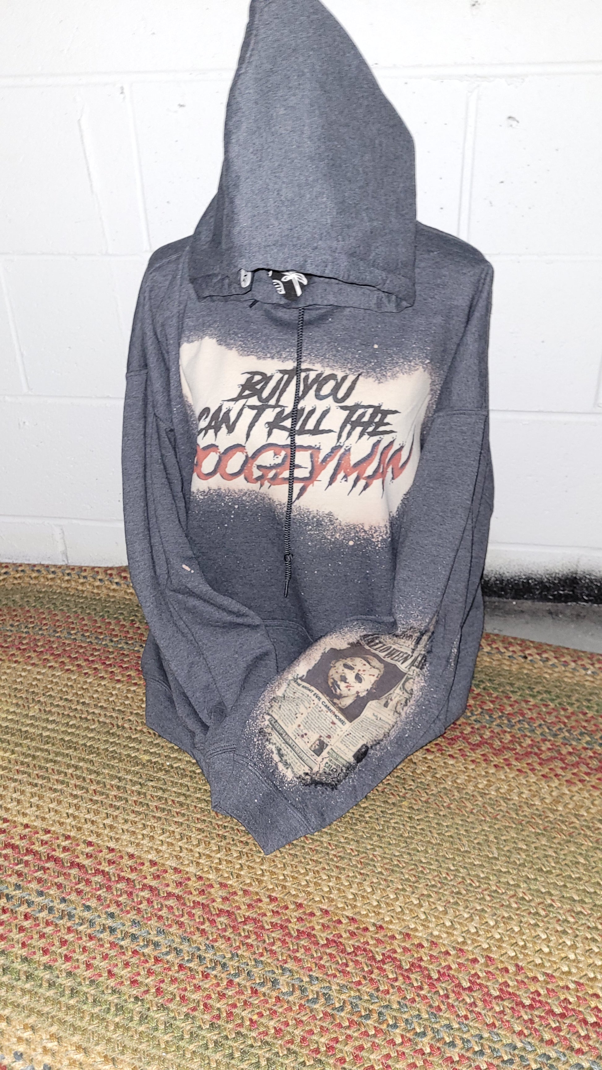 Boogeyman Dark Gray Sweatshirt Dollys Print Shop LLC