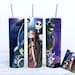 nightmare before christmas 20 oz thermal tumbler Dollys Print Shop LLC