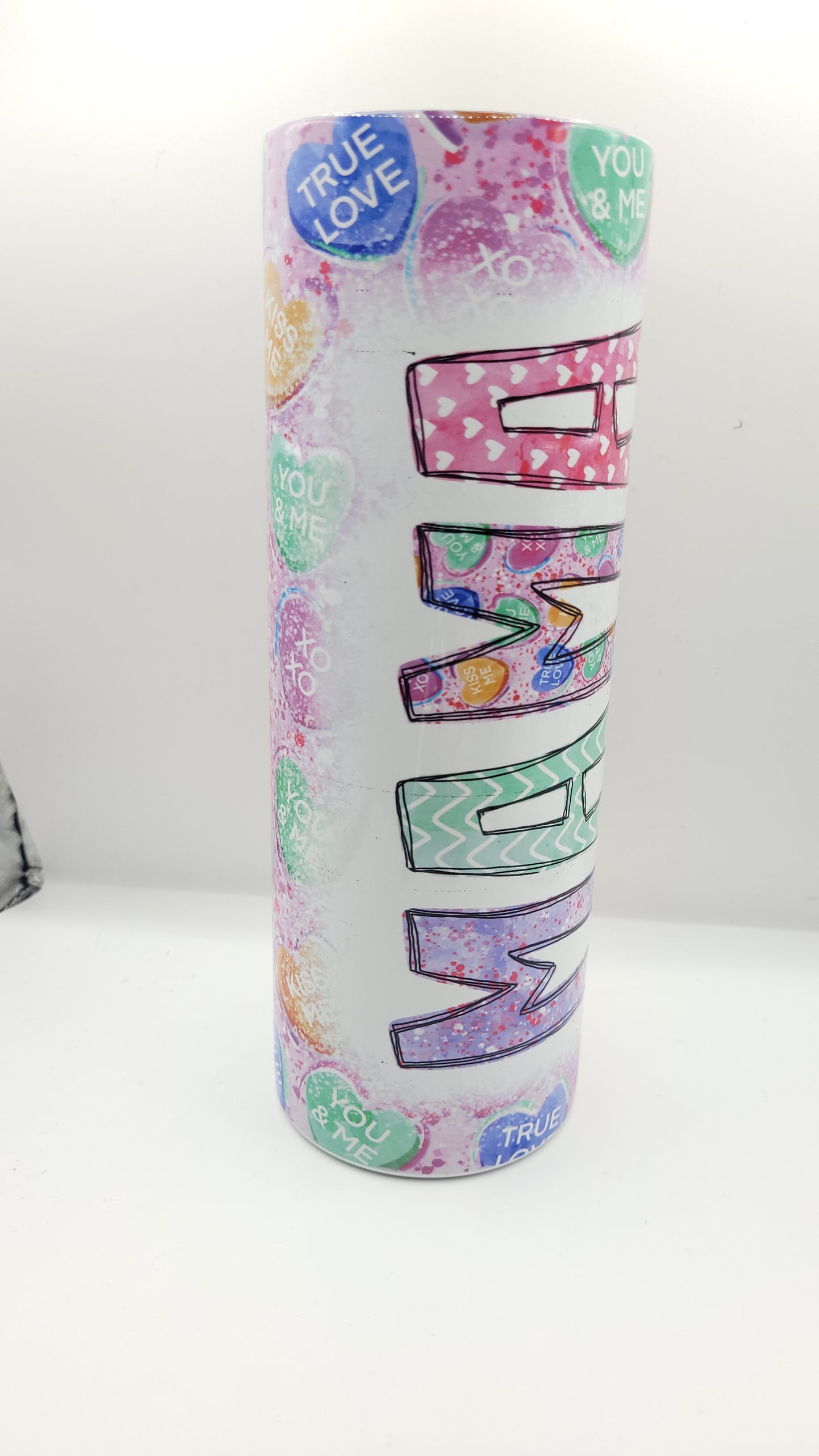 MAMA Personalized Valentines Tumbler Dollys Print Shop LLC