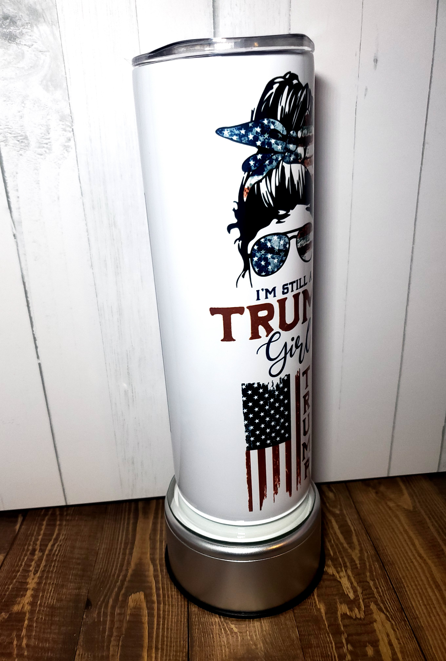 still a trump girl thermal 20oz tumbler Dollys Print Shop LLC