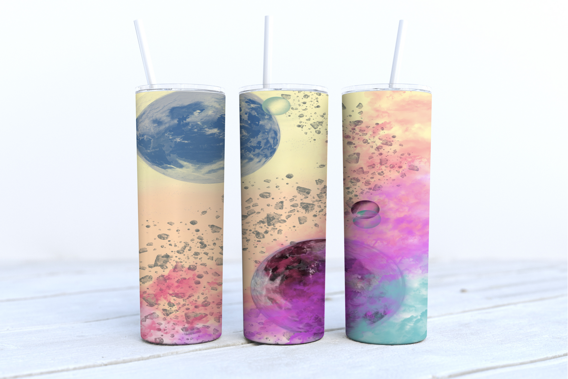 Galaxy Tumbler | Planets and Stars | Nebula Dollys Print Shop LLC